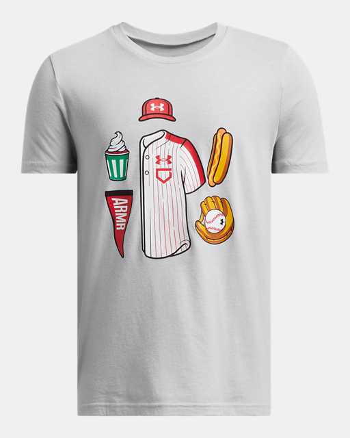 T-shirt avec image UA Baseball pour enfants T-shirt avec image UA Baseball pour enfants